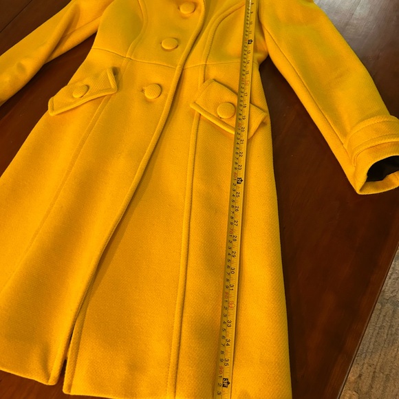 Boden Fit & Flare Wool Lottie Coat Yellow Size 2 - Picture 13 of 13